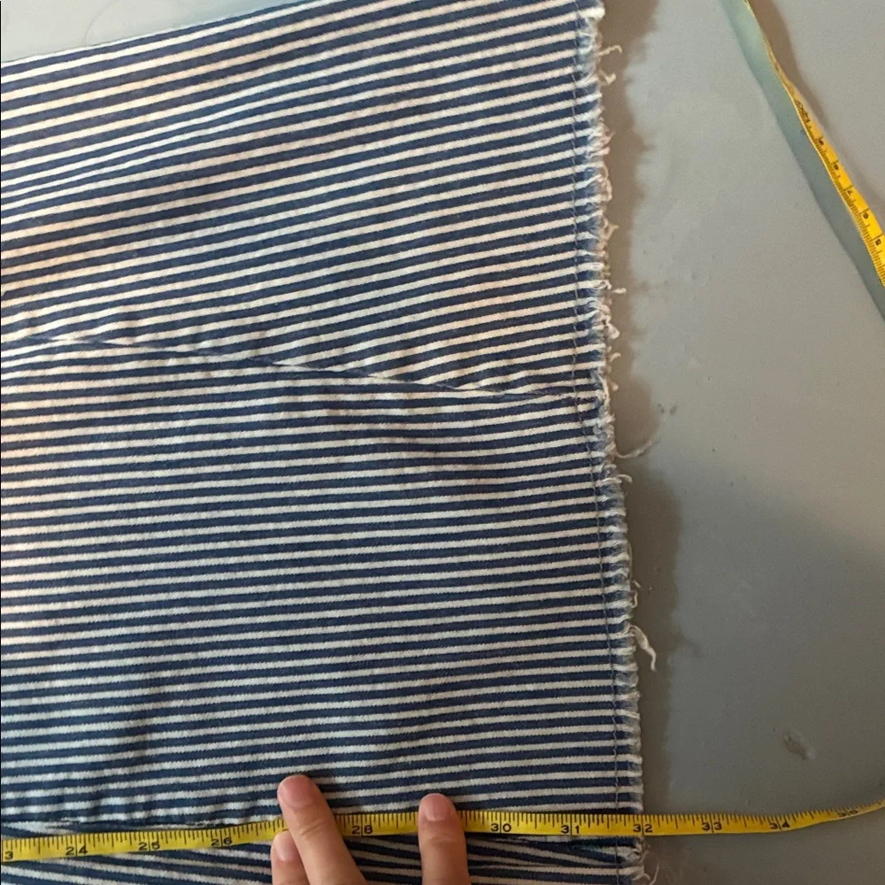 Striped Blue Flare Jeans - Picture 9 of 9